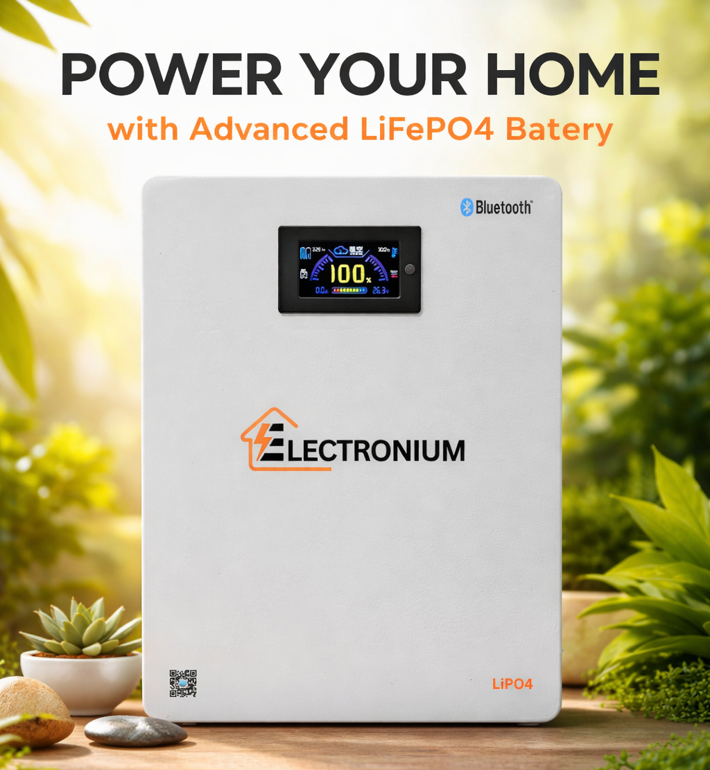 Electronium LiPO4 Batteries provides smart, reliable, and long-lasting energy storage solutions designed for modern homes, offices, and businesses. Built with advanced LiPO4 technology, Electronium batteries deliver safe performance, fast charging, and dependable backup power for everyday energy needs.